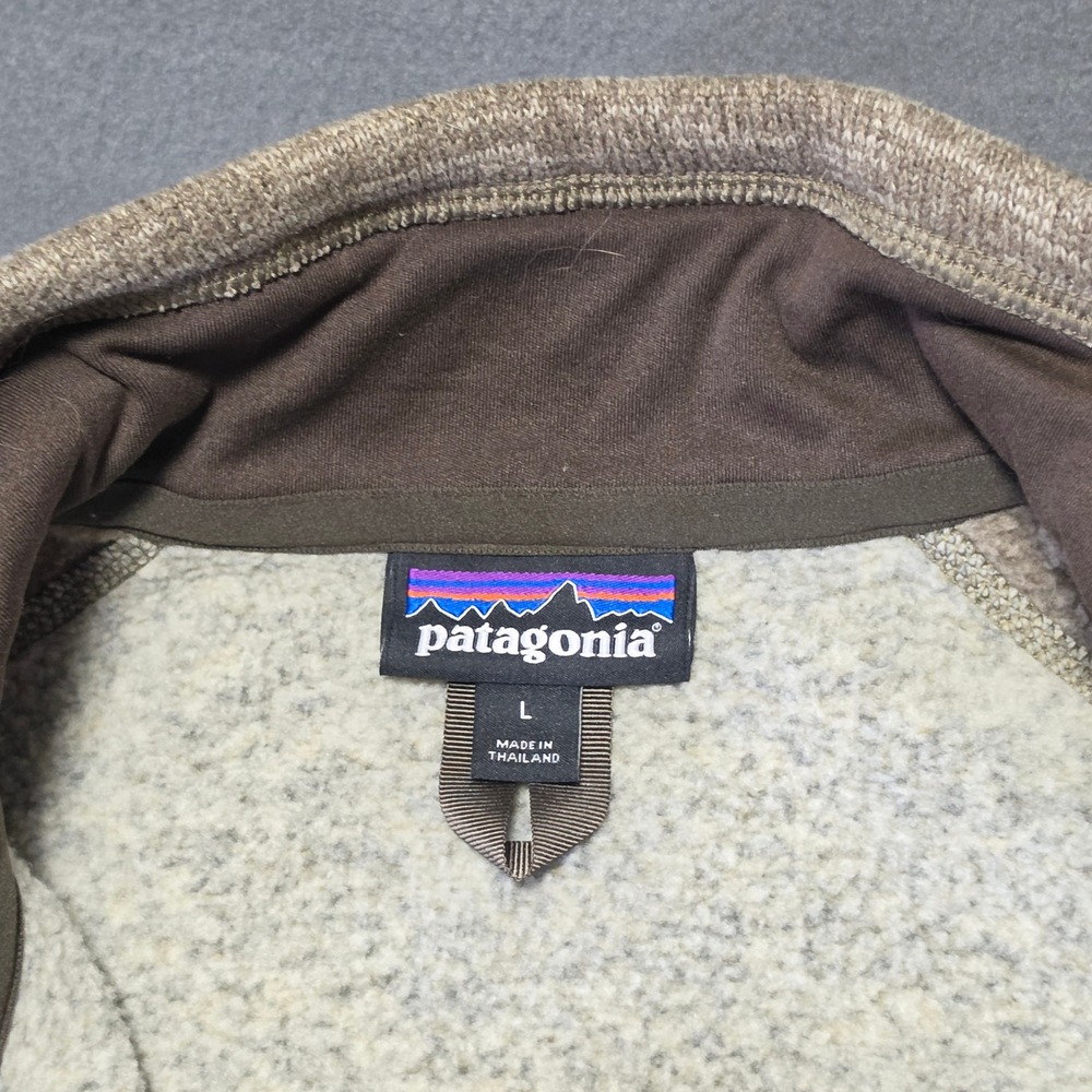 Patagonia Better Sweater 1/4 Zip Fleece Pullover Brown Tan Mens Large 25522 FA18 - Picture 6 of 10